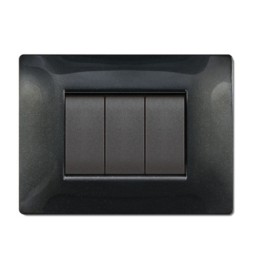 PLACCA LIFE Q LIVING PLAST NERO GLITTERING 7P