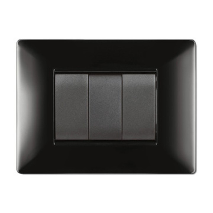PLACCA LIFE Q LIVING PLAST NERO 4P