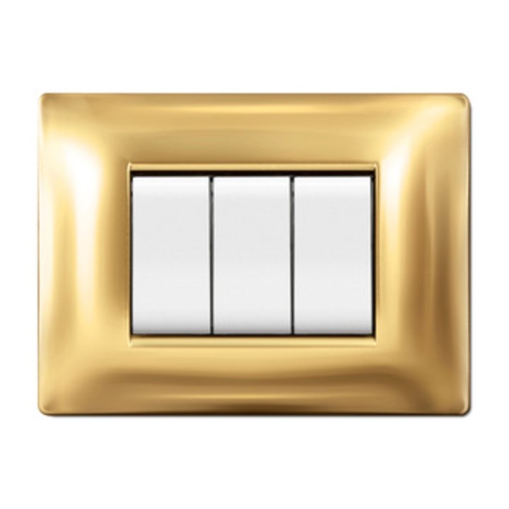 PLACCA LIFE Q LIVING PLAST ORO 3P