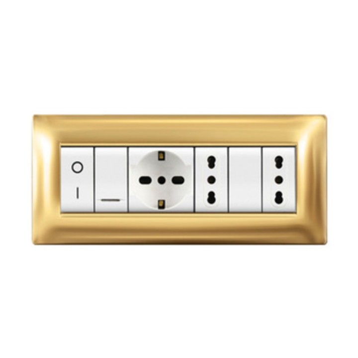 PLACCA LIFE Q LIVING PLAST ORO 7P