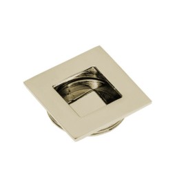 MANIGLIA DA INCASSO D 35X40 MM NICHEL