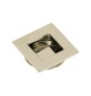 MANIGLIA DA INCASSO D 35X40 MM NICHEL