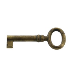 BL CHIAVE P/MOBILI 33718 24X56 MM OTTONE ANTICAT