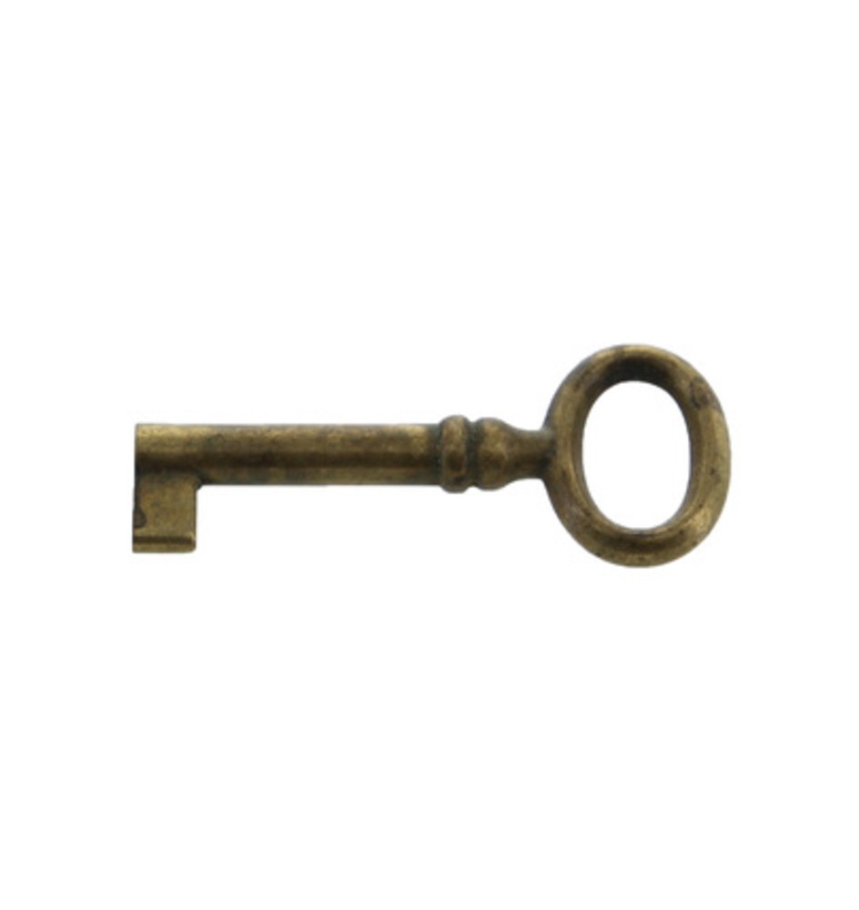 BL CHIAVE P/MOBILI 33718 24X56 MM OTTONE ANTICAT