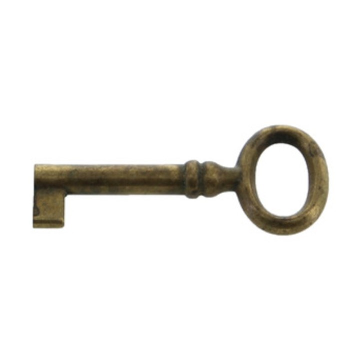BL CHIAVE P/MOBILI 33718 24X56 MM OTTONE ANTICAT