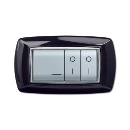 PLACCA LIFE LIVING PLAST NERO GLITTERING 4P
