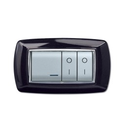 PLACCA LIFE LIVING PLAST NERO GLITTERING 4P