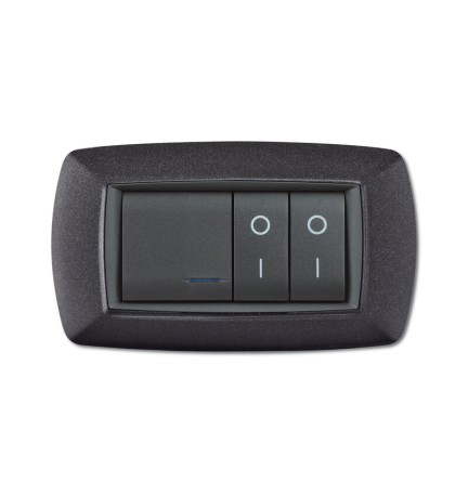 PLACCA LIFE LIVING PLAST GRIGIO NOTTE VULCAN 4P