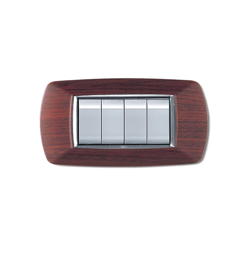 PLACCA LIFE LIVING PLAST LEGNO SCURO 4P