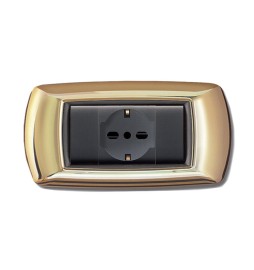 PLACCA LIFE LIVING PLAST ORO 4P