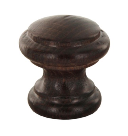 POMOLO IN LEGNO NOCE 114A D 38 MM