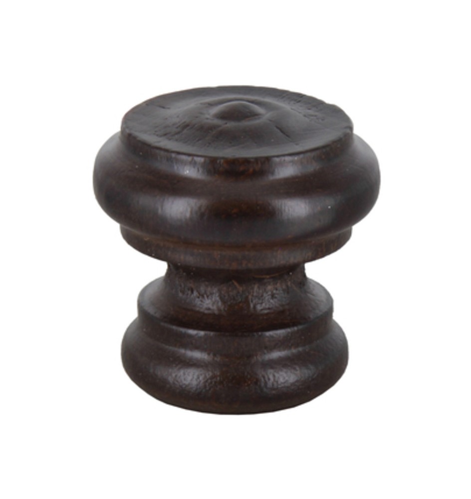 POMOLO IN LEGNO NOCE 102A D 38 MM