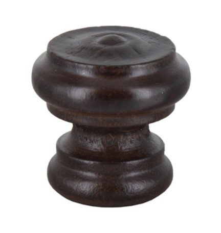 POMOLO IN LEGNO NOCE 102A D 38 MM