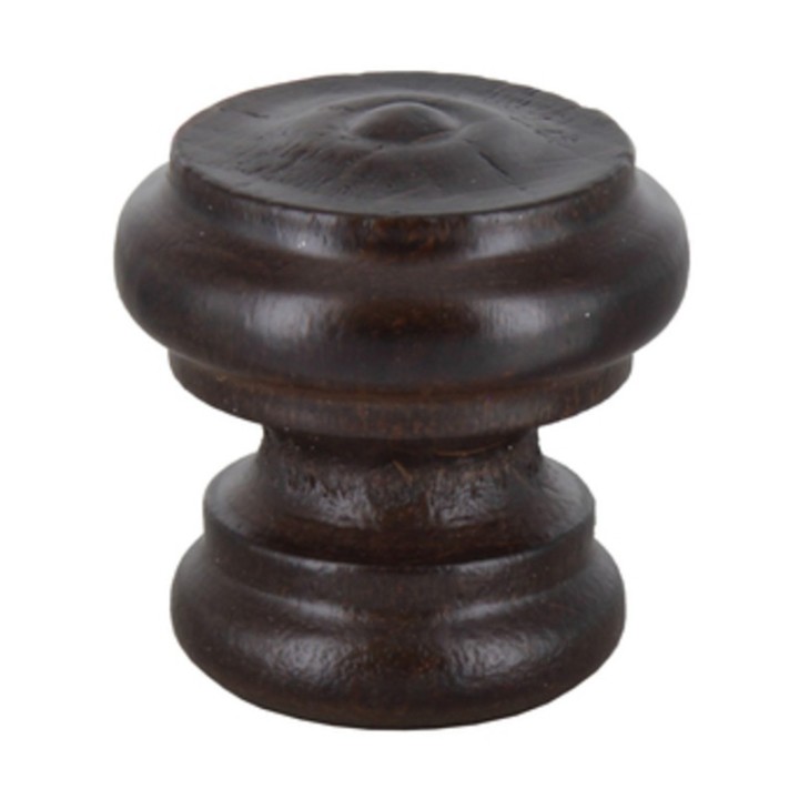 POMOLO IN LEGNO NOCE 102A D 38 MM