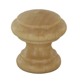 POMOLO IN LEGNO NATURALE 114B D 30 MM