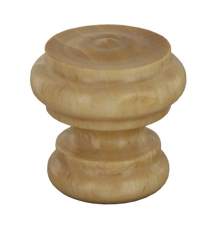 POMOLO IN LEGNO NATURALE 102C D 30 MM