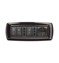 PLACCA LIFE LIVING PLAST NERO 7P