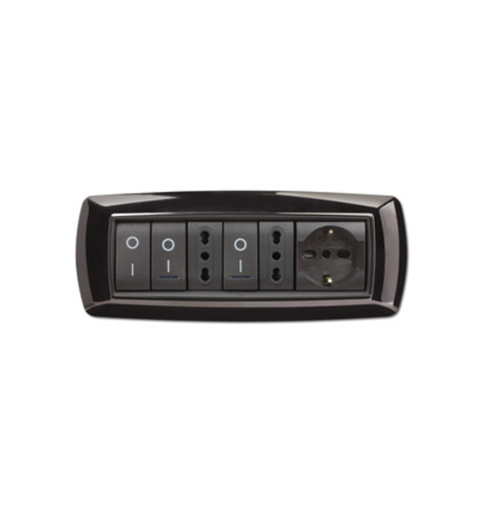 PLACCA LIFE LIVING PLAST NERO 7P