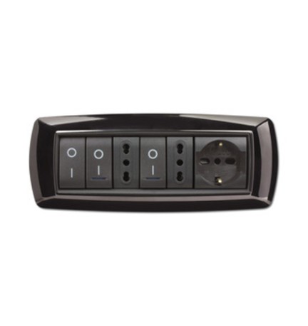PLACCA LIFE LIVING PLAST NERO 7P