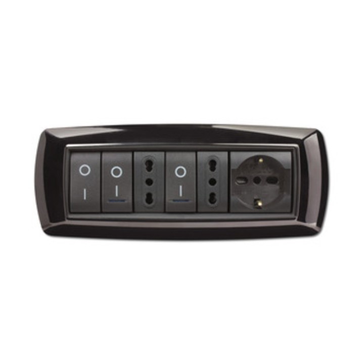 PLACCA LIFE LIVING PLAST NERO 7P