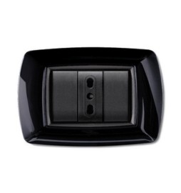 PLACCA LIFE LIVING PLAST NERO 3P
