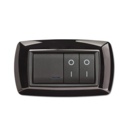 PLACCA LIFE LIVING PLAST NERO 4P