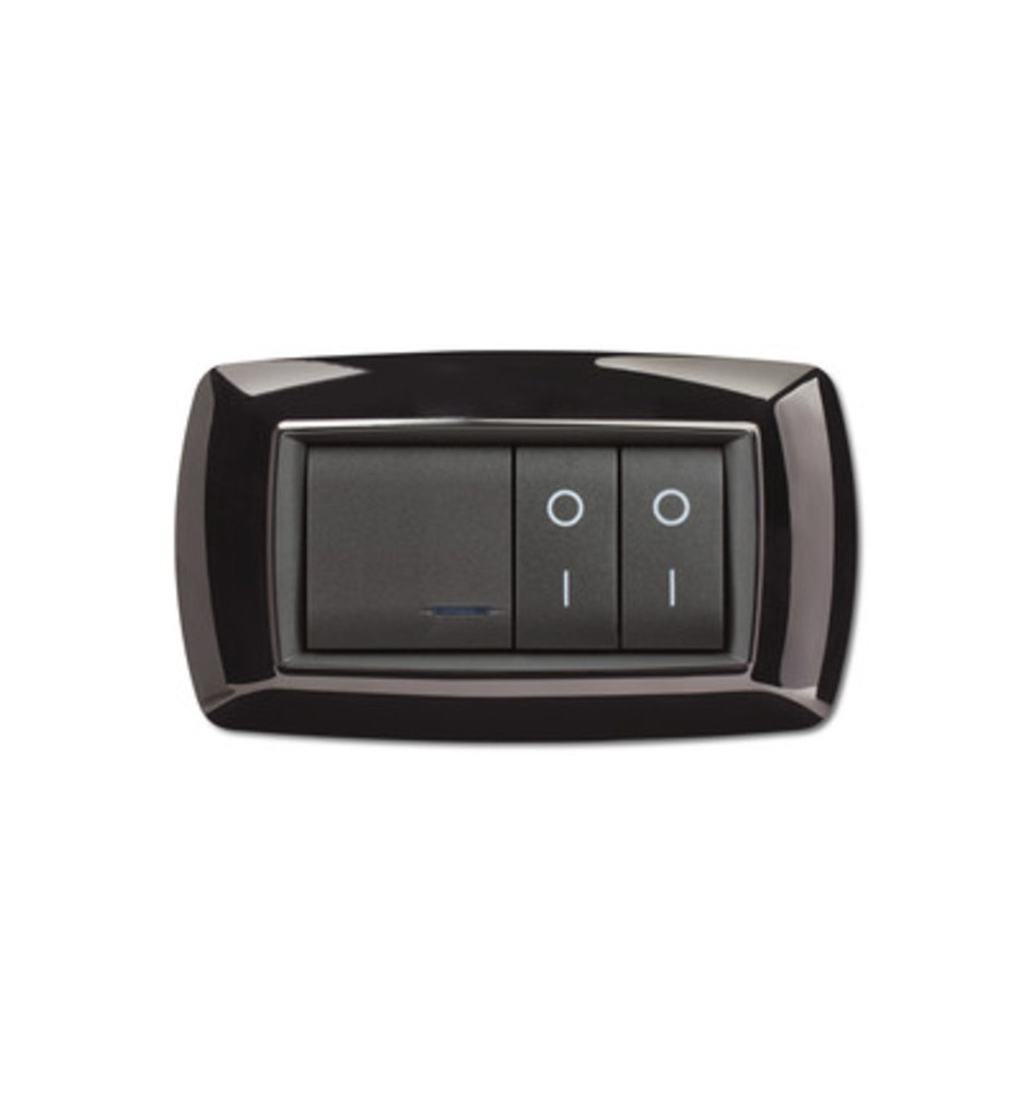 PLACCA LIFE LIVING PLAST NERO 4P
