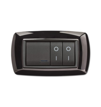 PLACCA LIFE LIVING PLAST NERO 4P