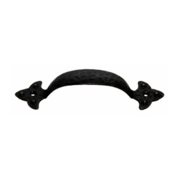 MANIGLIA FERRO BATTUTO 316 90 MM NERO SFUMATO