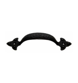 MANIGLIA FERRO BATTUTO 316 90 MM NERO SFUMATO