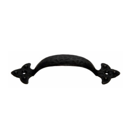 MANIGLIA FERRO BATTUTO 316 90 MM NERO SFUMATO