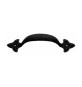MANIGLIA FERRO BATTUTO 316 90 MM NERO SFUMATO