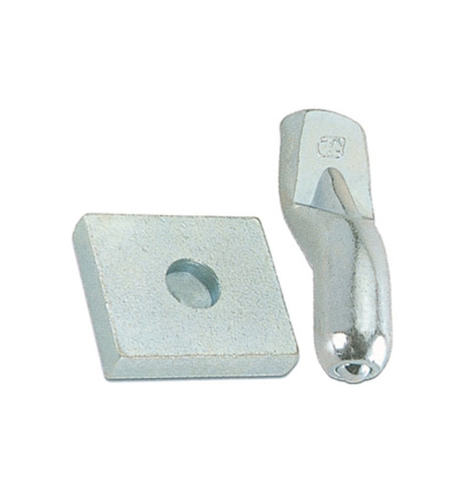BS PIASTRA C/PERNO P/CARDINE D 20 MM ACC ZIN