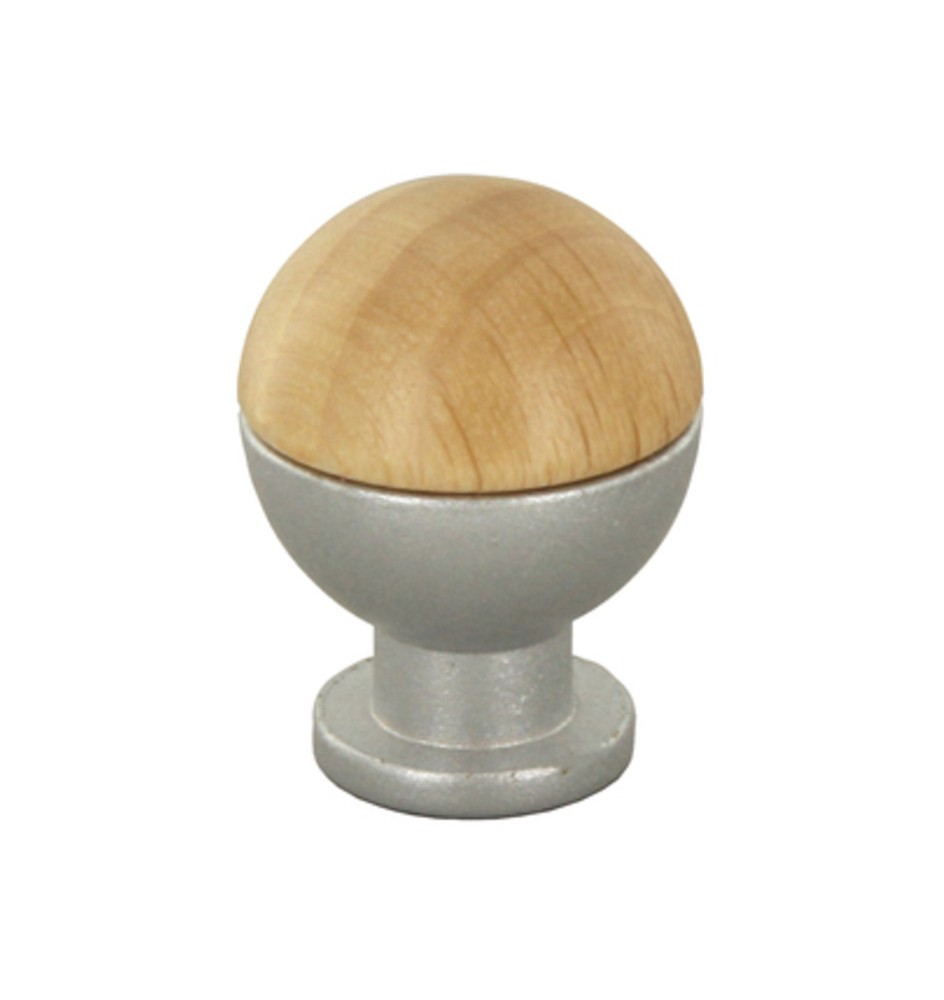 POMOLO SFERICO LEGNO OTT 735B D 18 MM FRASSINO