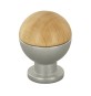 POMOLO SFERICO LEGNO OTT 735B D 18 MM FRASSINO