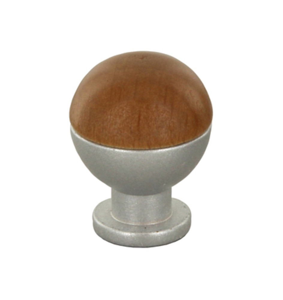 POMOLO SFERICO LEGNO OTT 735B D 18 MM NOCE CH