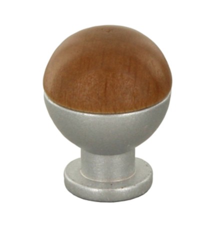 POMOLO SFERICO LEGNO OTT 735B D 18 MM NOCE CH