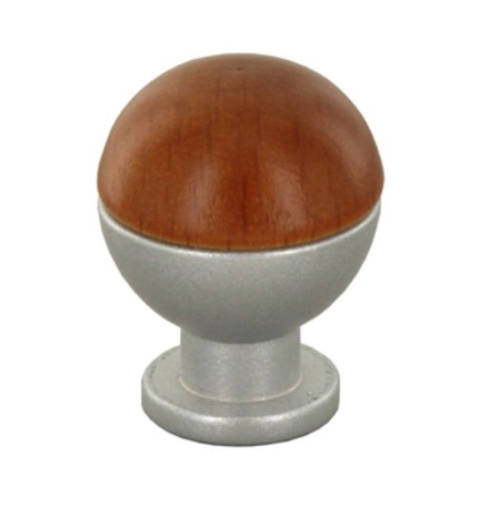 POMOLO SFERICO LEGNO OTT 735B D 18 MM CILIEGIO