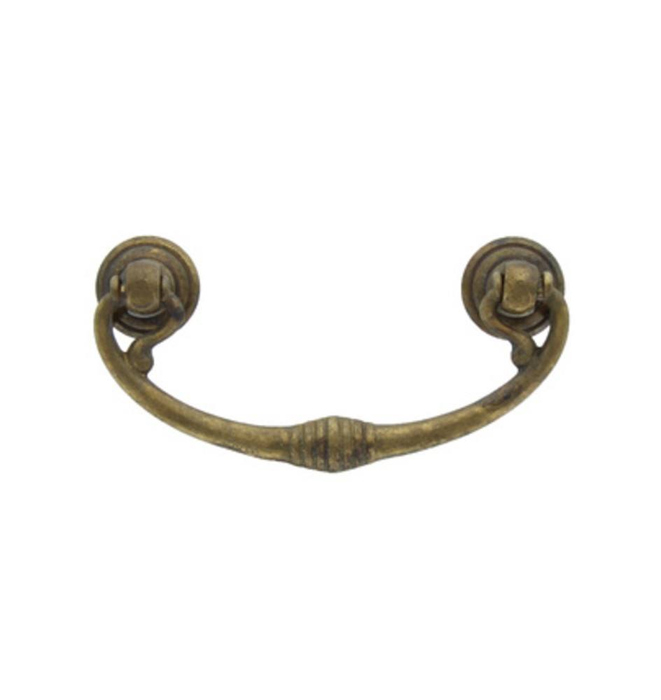 BL MANIGLIA 03027 82X40 MM OTTONE ANTICATO
