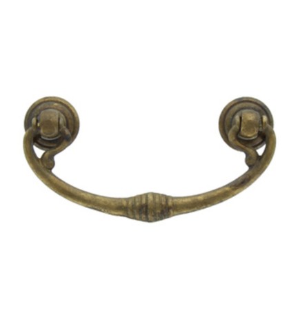 BL MANIGLIA 03027 82X40 MM OTTONE ANTICATO