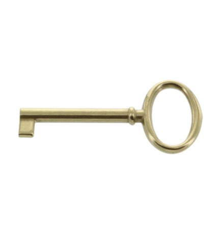 BL CHIAVE P/MOBILI 33706 OTTONE LUCIDO 2 PZ