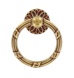 BL MANIGLIA 09236 42X49 MM OTTONE PATINE