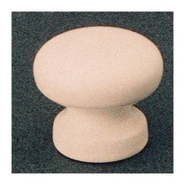 BL POMOLO IN LEGNO D 25 MM LACCATO BIANCO 2 PZ
