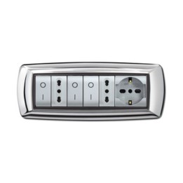 PLACCA LIFE LIVING PLAST CROMO 7P