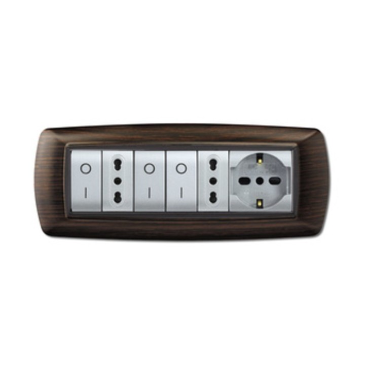 PLACCA LIFE LIVING PLAST WENGE 7P