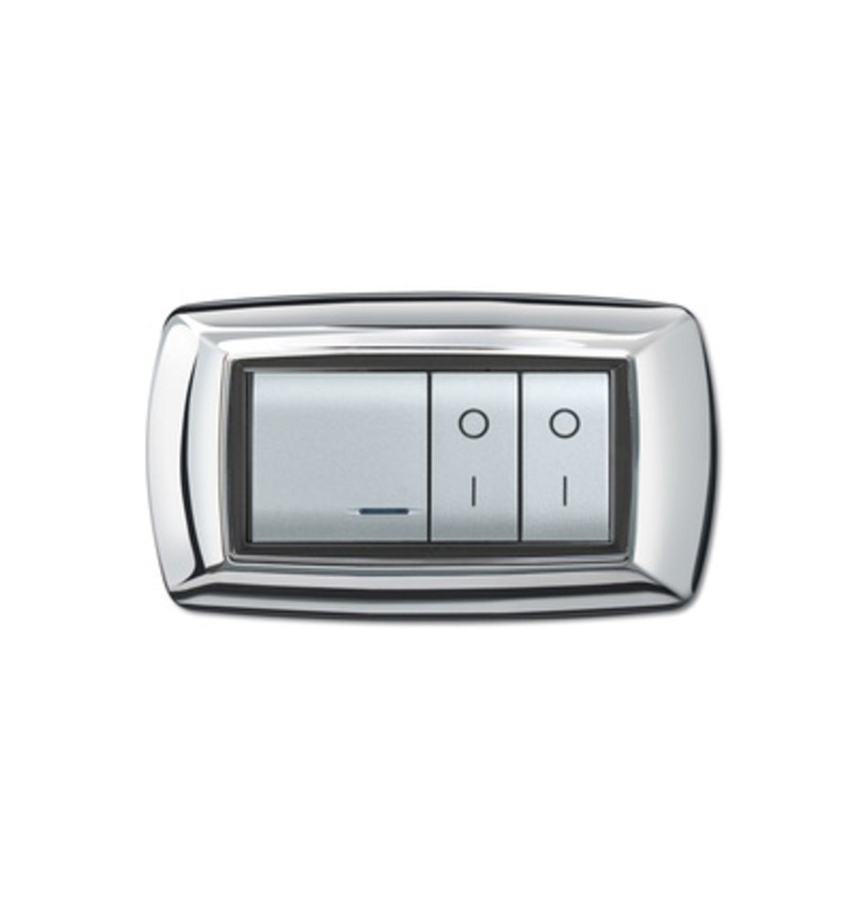 PLACCA LIFE LIVING PLAST CROMO 4P