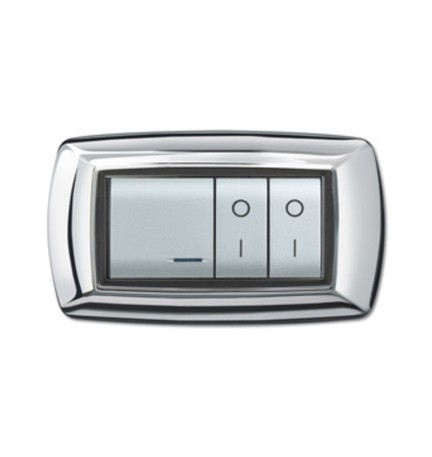PLACCA LIFE LIVING PLAST CROMO 4P