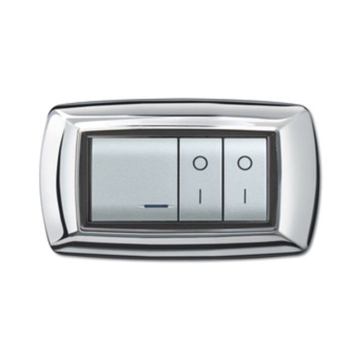PLACCA LIFE LIVING PLAST CROMO 4P