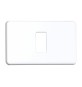BL COPRINTERRUTTORE PLASTICA 1P BIANCO 2 PZ*