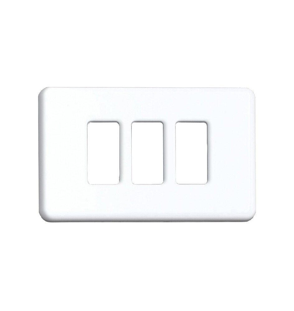 BL COPRINTERRUTTORE PLASTICA 3P BIANCO 2 PZ*
